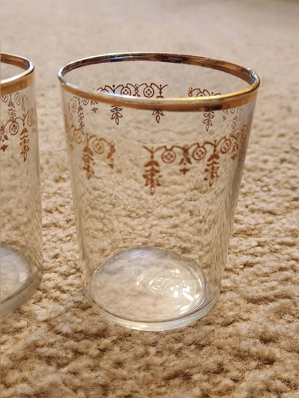 Vtg‎ Gold Rim 3.75